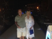 Mum and Barry enjoying their last night